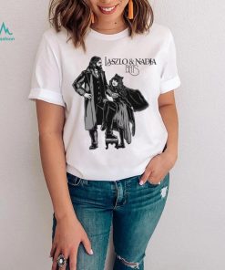 Laszlo And Nadja Bats Black White T Shirt