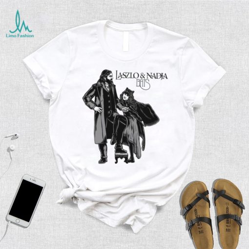 Laszlo And Nadja Bats Black White T Shirt