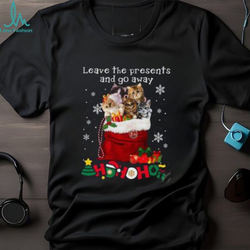Leave Presents Christmas Cat Shirt