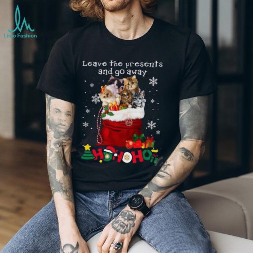 Leave Presents Christmas Cat Shirt