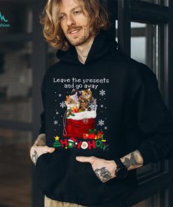 Leave Presents Christmas Cat Shirt