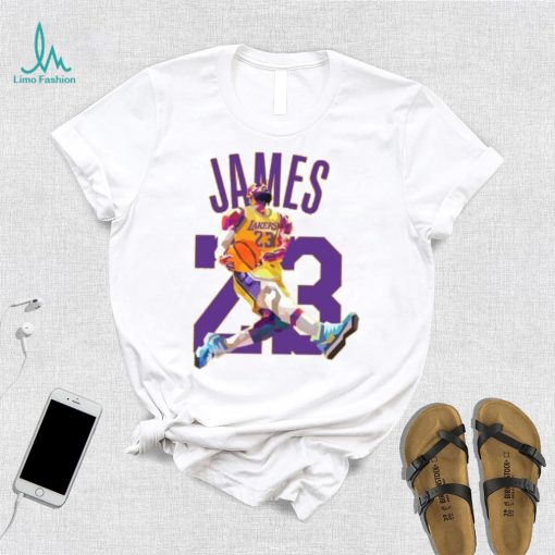 Lebron James Dunk Lakers T Shirt