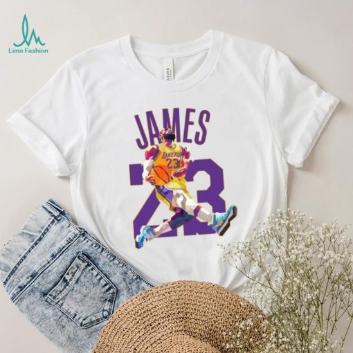 Lebron James Dunk Lakers T Shirt