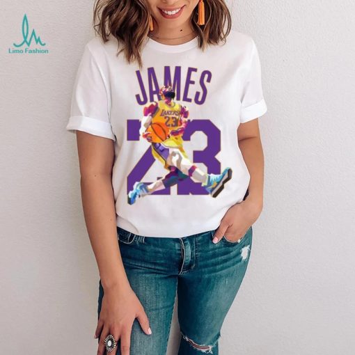 Lebron James Dunk Lakers T Shirt