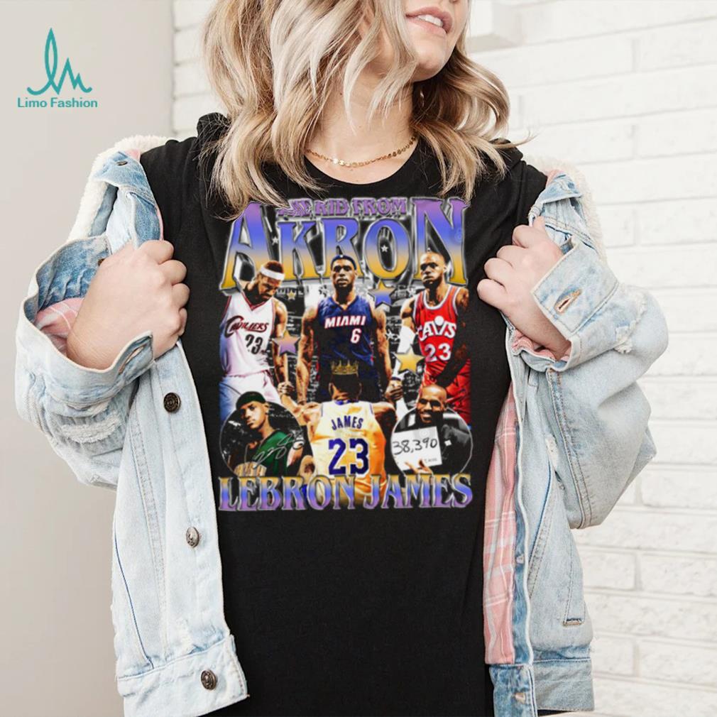 Lebron James The Kid from Akron T Shirt Lebron James The Kid from Akron T Shirt