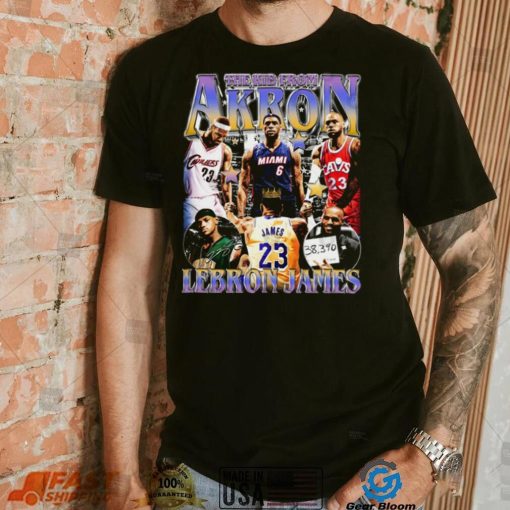 Lebron James The Kid from Akron T Shirt