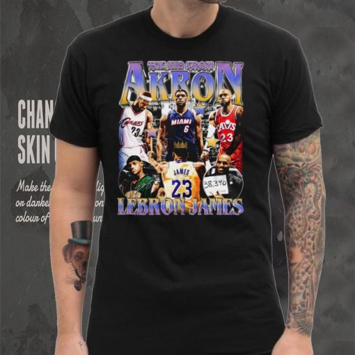 Lebron James The Kid from Akron T Shirt