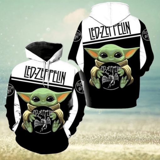 Led Zeppelin Baby Yoda Pullover Hoodie