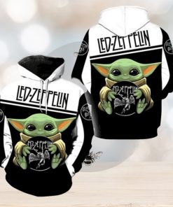 Led Zeppelin Baby Yoda Pullover Hoodie