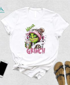 Leopard Pink Mama Grinch starbucks Shirt