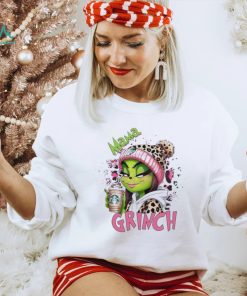 Leopard Pink Mama Grinch starbucks Shirt