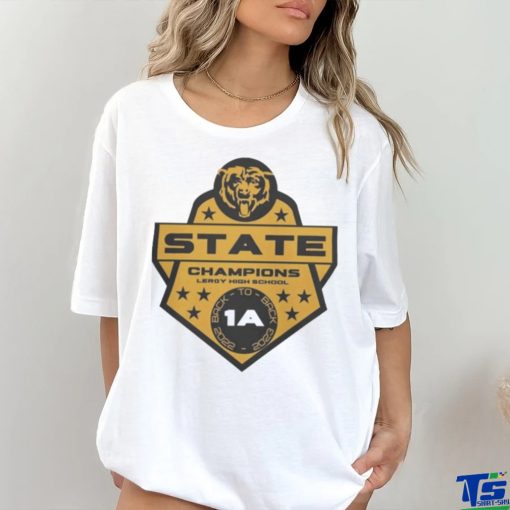 Leroy Bears 2023 Ahsaa Class 1a Football State Champions Logo T shirt