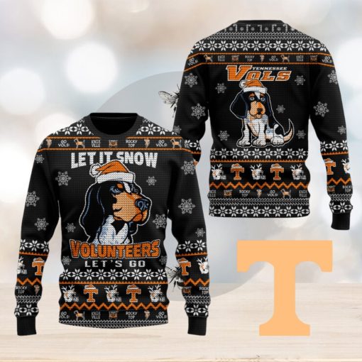 Let It Snow Volunteers Vols Let’s Go Rocky Top Ugly Christmas Sweater