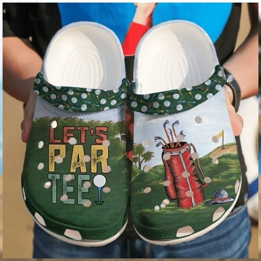 Lets ParTee Theme Perfectly Captured on Classic Golf Clog Footwear