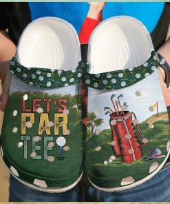 Lets ParTee Theme Perfectly Captured on Classic Golf Clog Footwear