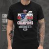 The Baby Grinch hugging Las Vegas Raiders helmet snowy forest Christmas shirt