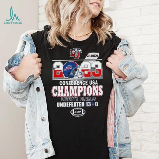 Liberty Flames 2023 Conference USA Champions Undefeated 13 0 Shirt