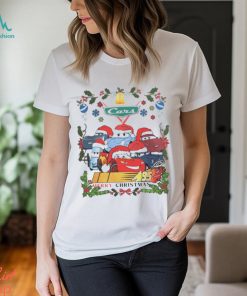 Lightning McQueen Pixar franchise cars Merry Christmas shirt