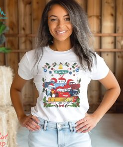 Lightning McQueen Pixar franchise cars Merry Christmas shirt