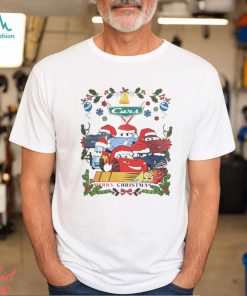 Lightning McQueen Pixar franchise cars Merry Christmas shirt