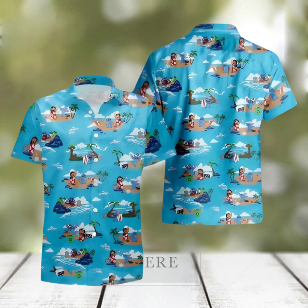 Disney Gift Stitch Hawaiian Shirt And Short