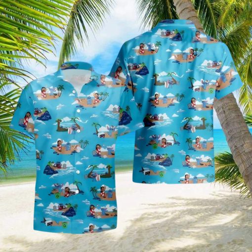 Lilo And Stitch Hawaiian Shirt Island Pattern Disney Birthday Gift For Adults