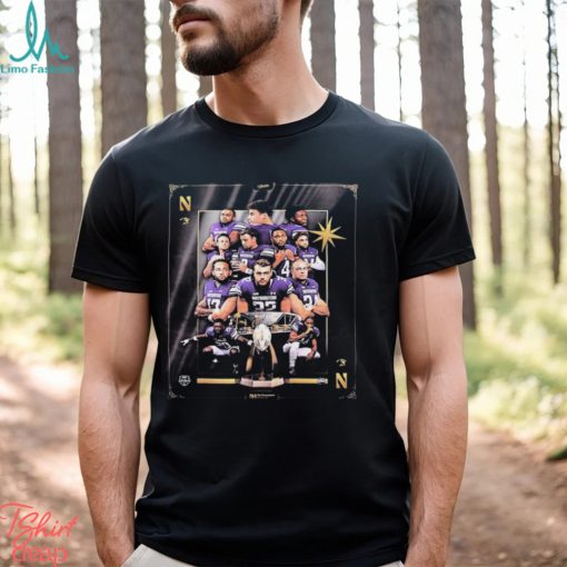 Line up Northwestern Wildcats Football in The 2023 SRS Distribution Las Vegas Bowl Shirt