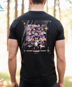 Line up Northwestern Wildcats Football in The 2023 SRS Distribution Las Vegas Bowl Shirt
