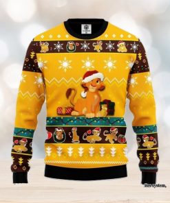 Lion King Simba Yellow 1 Amazing Gift Ugly Christmas 3D Sweater Christmas Gift For Men And Women