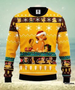 Lion King Simba Yellow 1 Amazing Gift Ugly Christmas 3D Sweater Christmas Gift For Men And Women