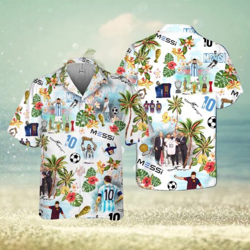 Lionel Messi Number 10 Hawaiian Shirt