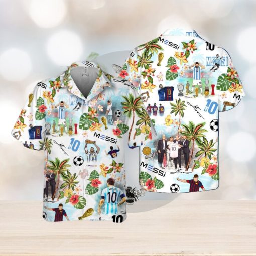 Lionel Messi Number 10 Hawaiian Shirt