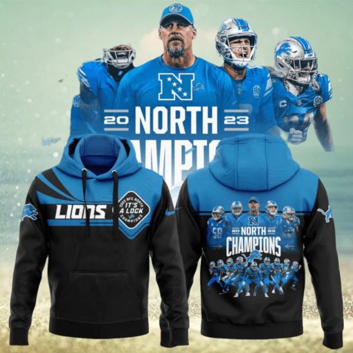 Lions Champs NFC North It’s A Lock Black Hoodie Combo