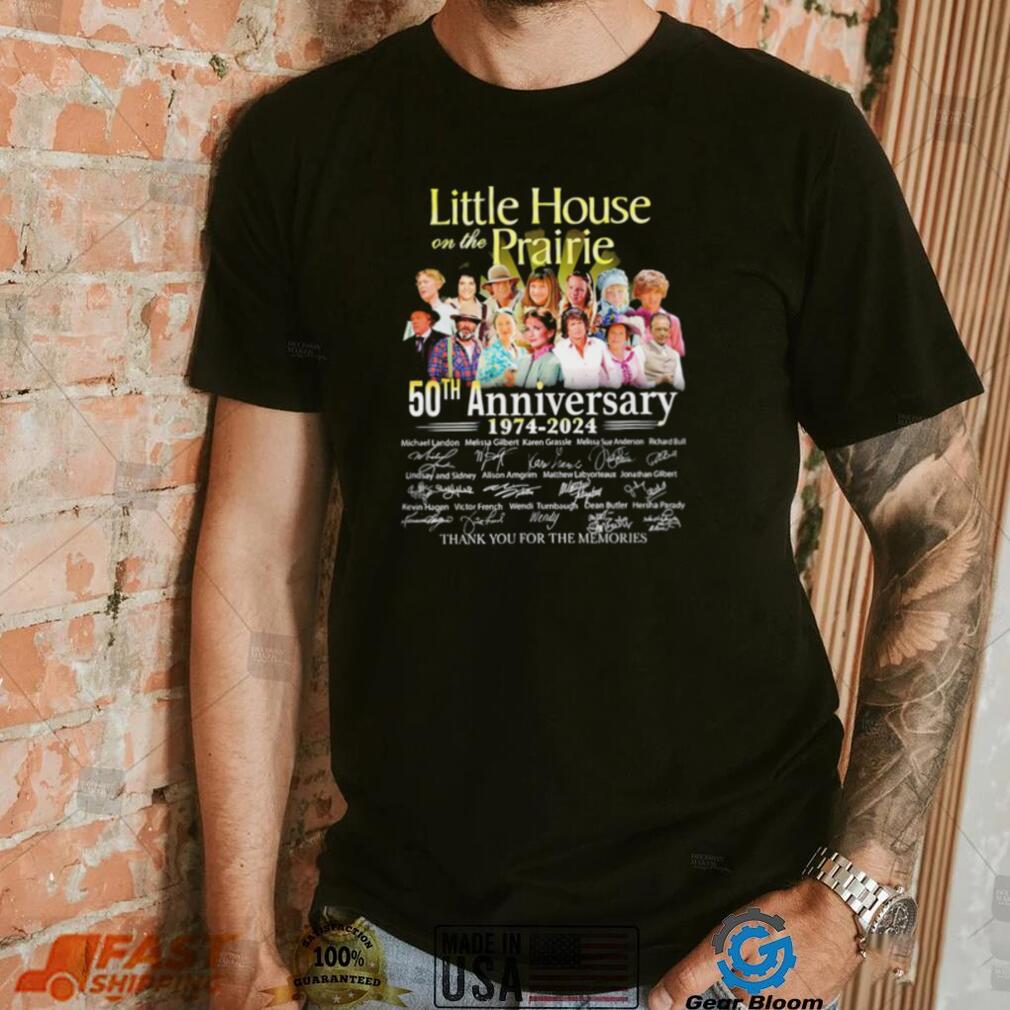 Little House on the Prairie 1974 2024 thank you for the memories signatures shirt Little House on the Prairie 1974 2024 thank you for the memories signatures shirt