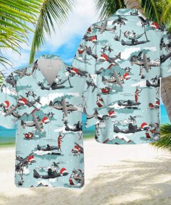 Lockheed Martin C 130J Super Hercules Christmas Hawaiian Shirt