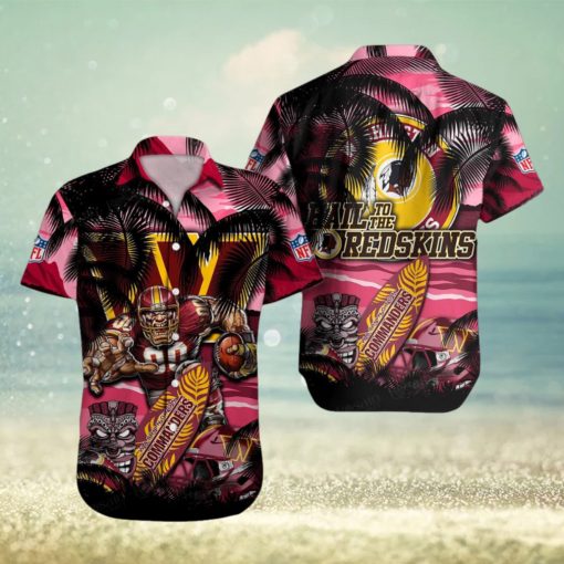 Logo Washington Commanders NFL Hawaiian shirt