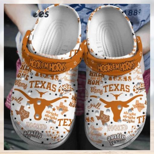 Longhorns Hook’ Em Horns Clogs