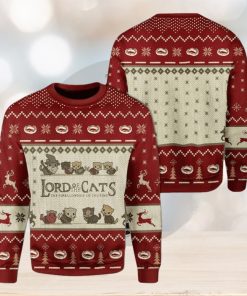 Lord Of The Cats Fellowship Christmas Ugly Sweater Funny For Men And Women