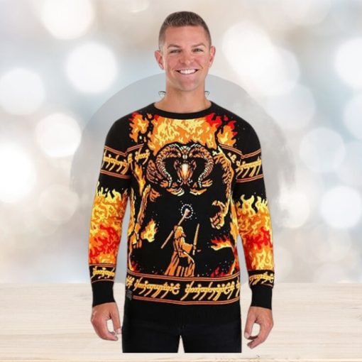 Lord of The Rings Adult You Shall Not Pass Ugly Sweater