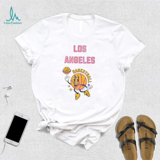 Los Angeles Basketball Vintage Retro Classic Graphic T Shirt