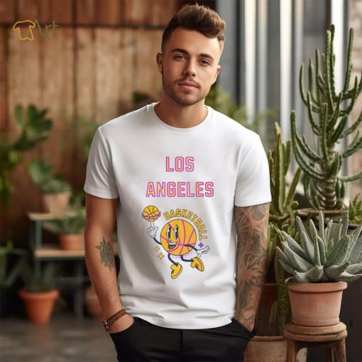 Los Angeles Basketball Vintage Retro Classic Graphic T Shirt