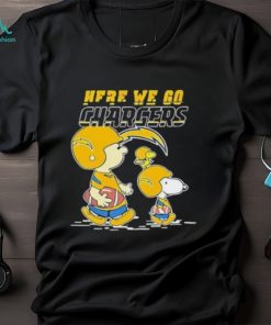 Los Angeles Chargers Here We Go Together Snoopy T Shirt