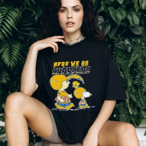 Los Angeles Chargers Here We Go Together Snoopy T Shirt