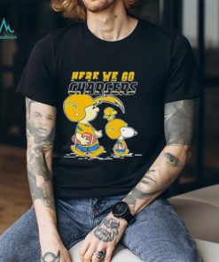 Los Angeles Chargers Here We Go Together Snoopy T Shirt