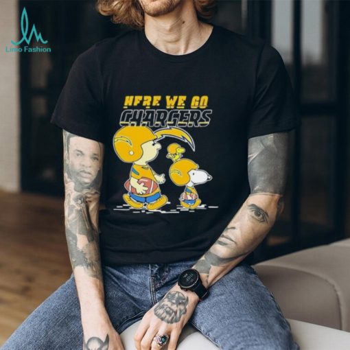 Los Angeles Chargers Here We Go Together Snoopy T Shirt