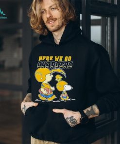 Los Angeles Chargers Here We Go Together Snoopy T Shirt