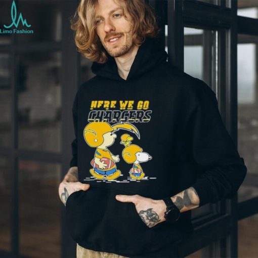 Los Angeles Chargers Here We Go Together Snoopy T Shirt