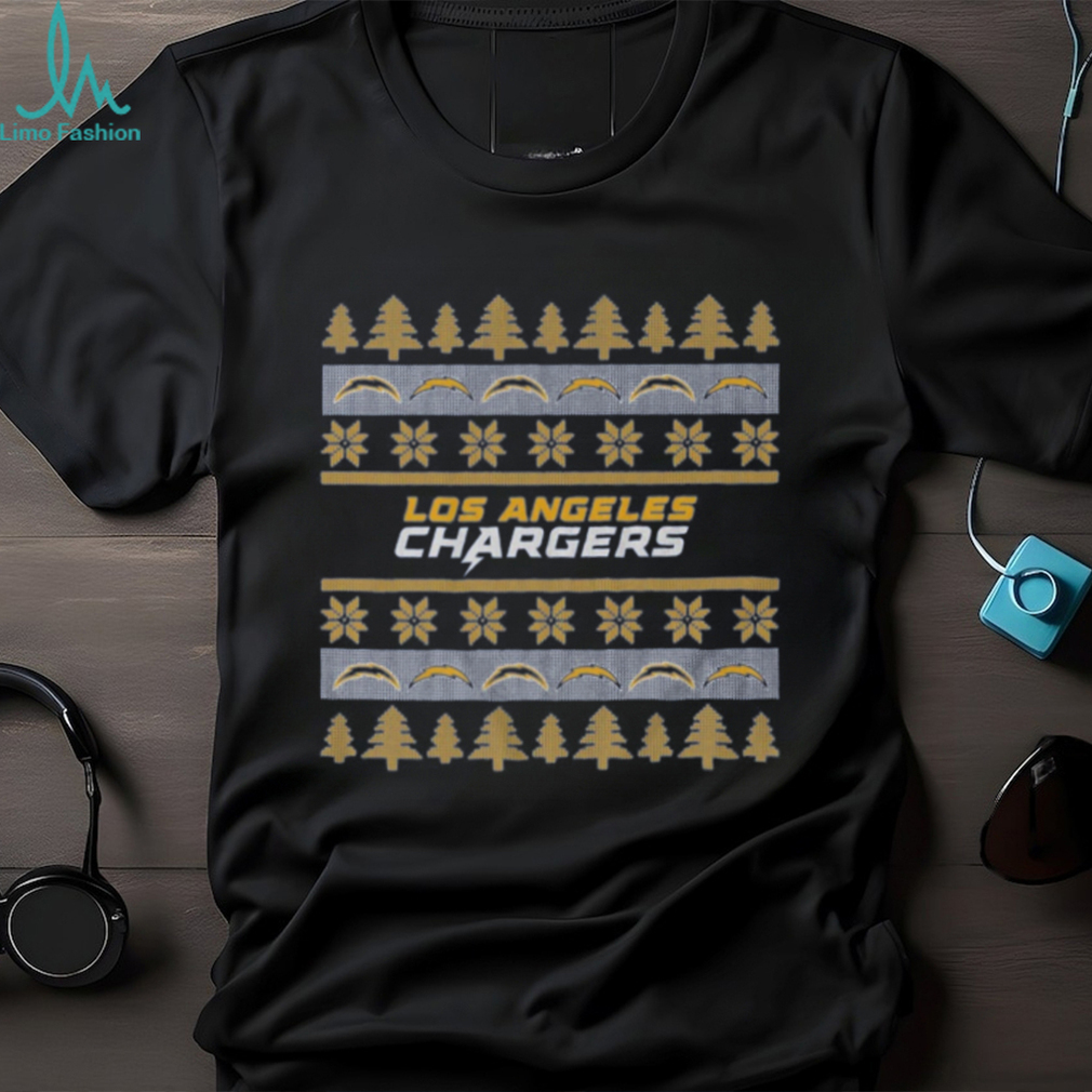 Los Angeles Chargers Holiday Christmas Tree T Shirt Los Angeles Chargers Holiday Christmas Tree T Shirt