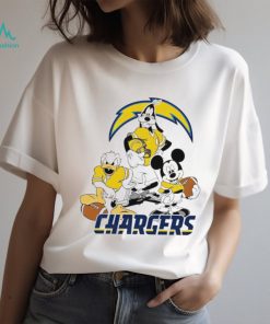 Los Angeles Chargers Mickey Pluto Donald Duck Disney shirt