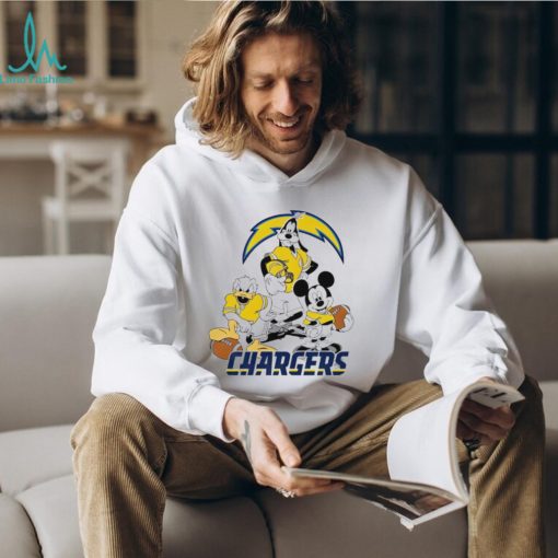 Los Angeles Chargers Mickey Pluto Donald Duck Disney shirt
